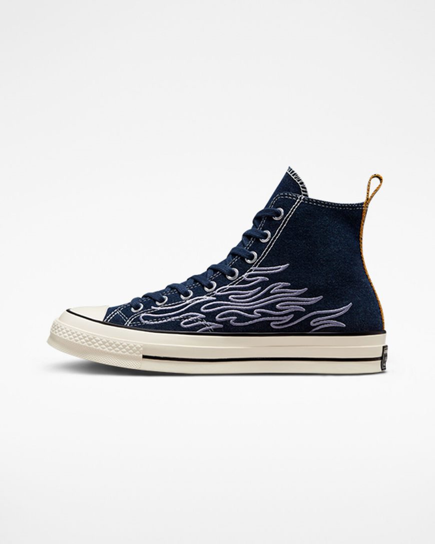 Pánské Boty Vysoké Converse Chuck 70 Workwear Denim Indigo | CZ CPGU59